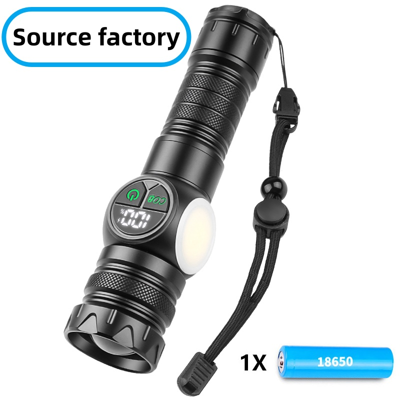 Ultra-Bright LED Rechargeable Tactical Flashlight for Outdoor Adventures Mini Flashlight Laser Flashlight