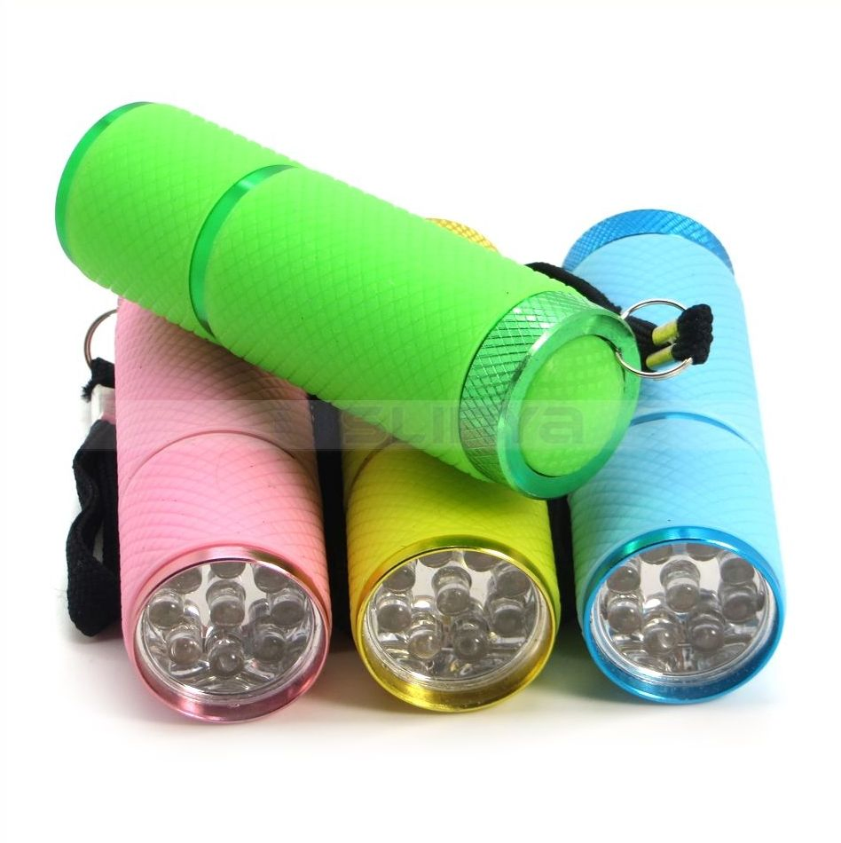 Factory Direct Selling Lighting Products Solar Rechargeable Keychain Lamp Bike Light Headlight 365nm 395nm Aluminium Alloy UV Torch Flashlight OEM ODM