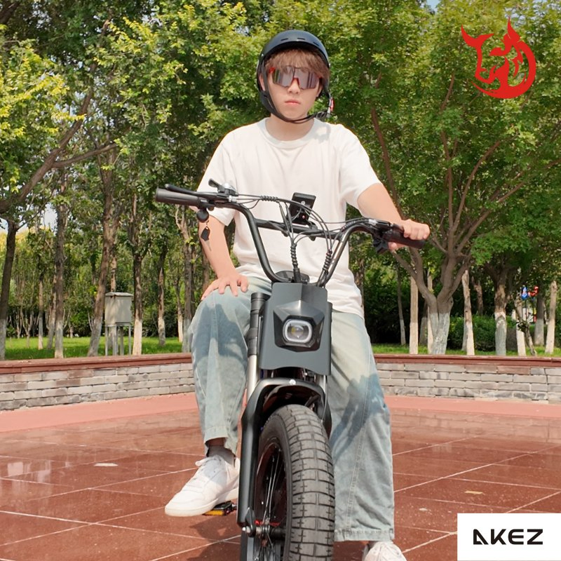 Akez X7 48V 750W 18.2ah Dual Suspension Fat Tire Electric Bike for All-Terrain Riding