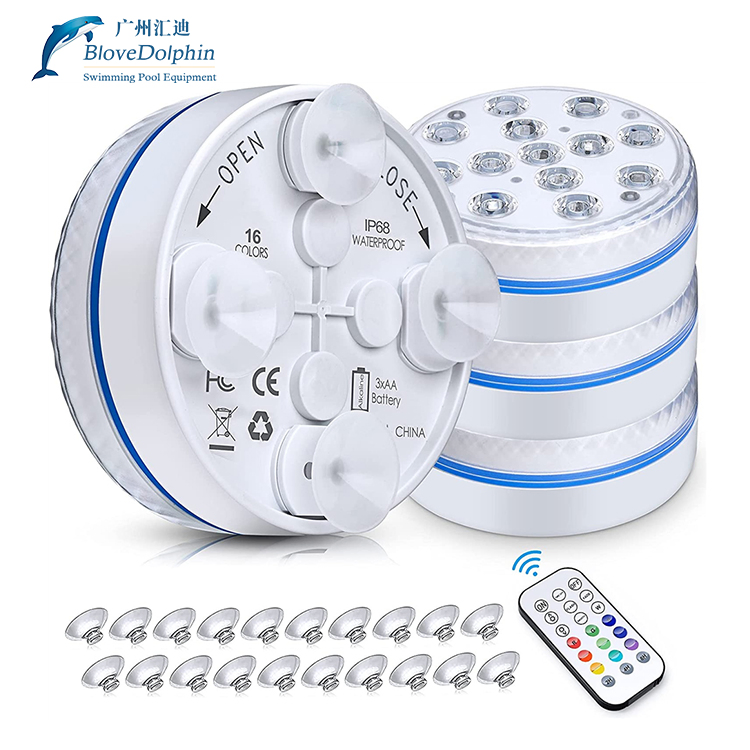 Remote Controlled LED Swimming Pool Underwater Light LED Diving Light Rechargeable Magnetic Submersible LED Lights