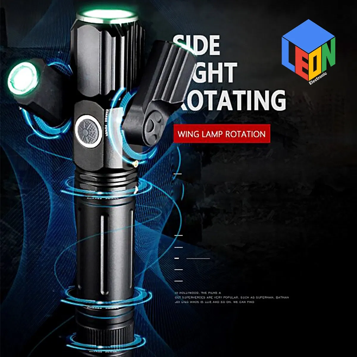Rechargeable Zoom in and Zoom out Function Outdoor Camping Searching Bicycle Driving LED Flashlight