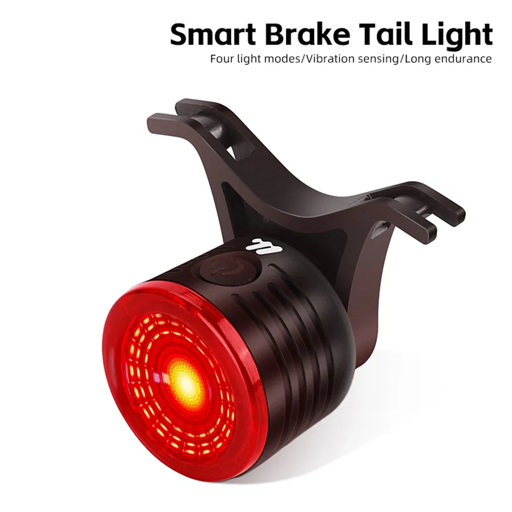 West Biking Yp0701449 Bike Cycling Tail Light 4 Modes Bicycle Smart Sensing Warning Lamp