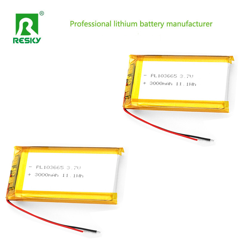 Flat Lithium Ion Batteries 105080 Lipo Battery Cell 3.7V 5000mAh Rechargeable Storage Battery Pack for LED Desk Lamp