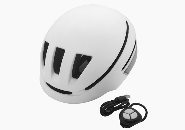 Bicycle Helmets with LED Lights Night Riding Cap CE Smart Cycling Helmet