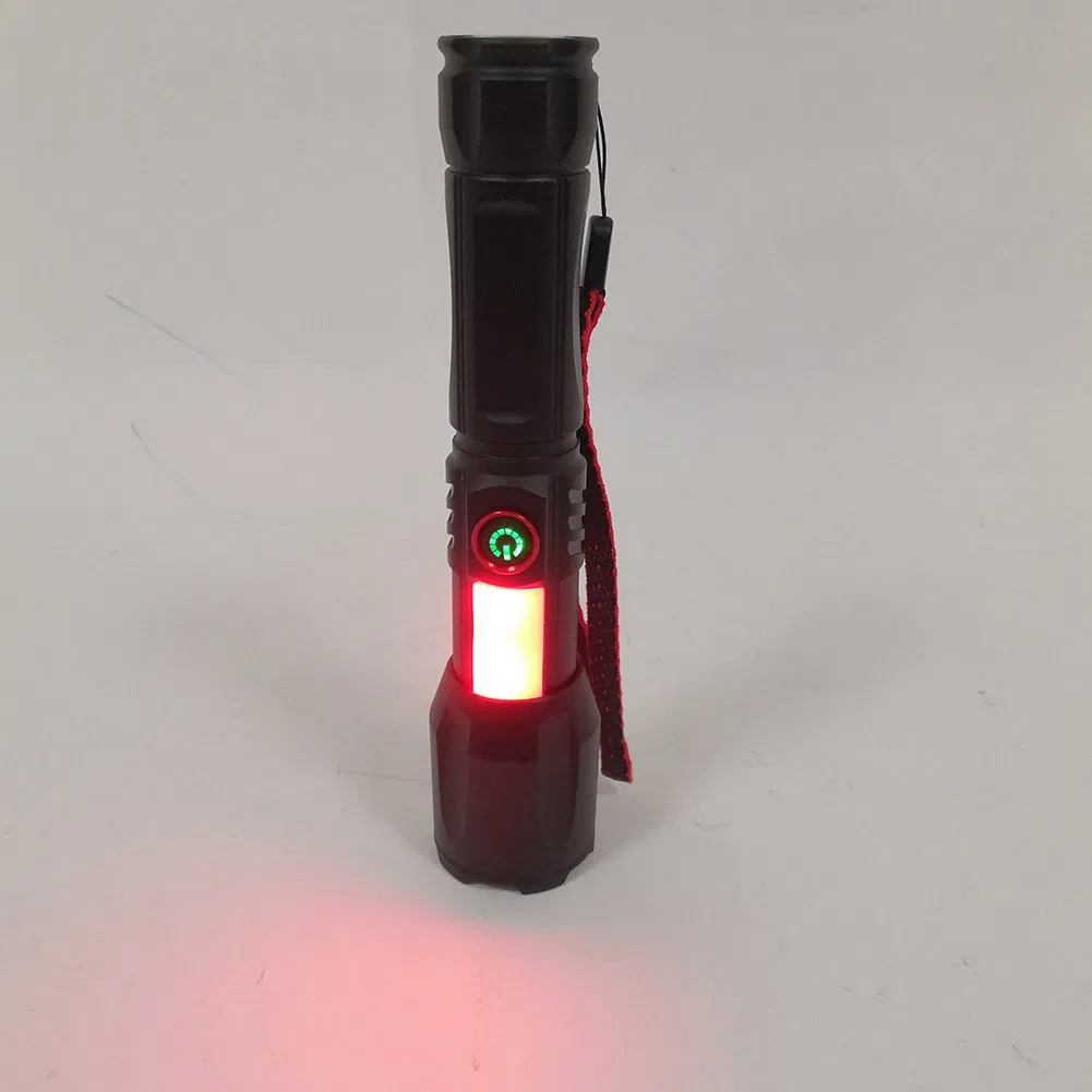 Yichen Rechargeable Zoomable LED Flashlight White Laser with Warning Light
