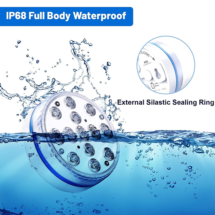 Remote Controlled LED Swimming Pool Underwater Light LED Diving Light Rechargeable Magnetic Submersible LED Lights