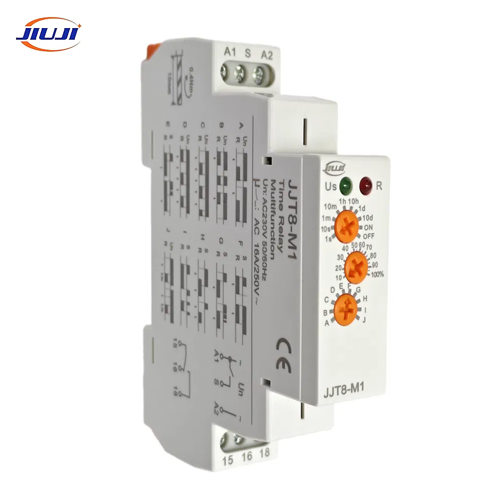 Cycling Time Relay with Pulse/Pause Start Programmable on/off Cyclic Timer for Ventilation and Pumps Time Switch for Cycling