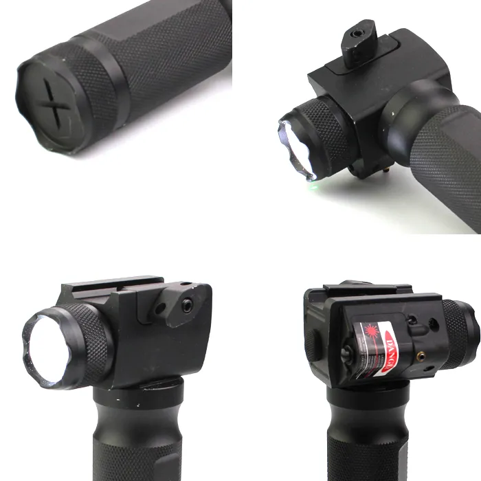 Tactical Fore Grip Red Laser Flashlight