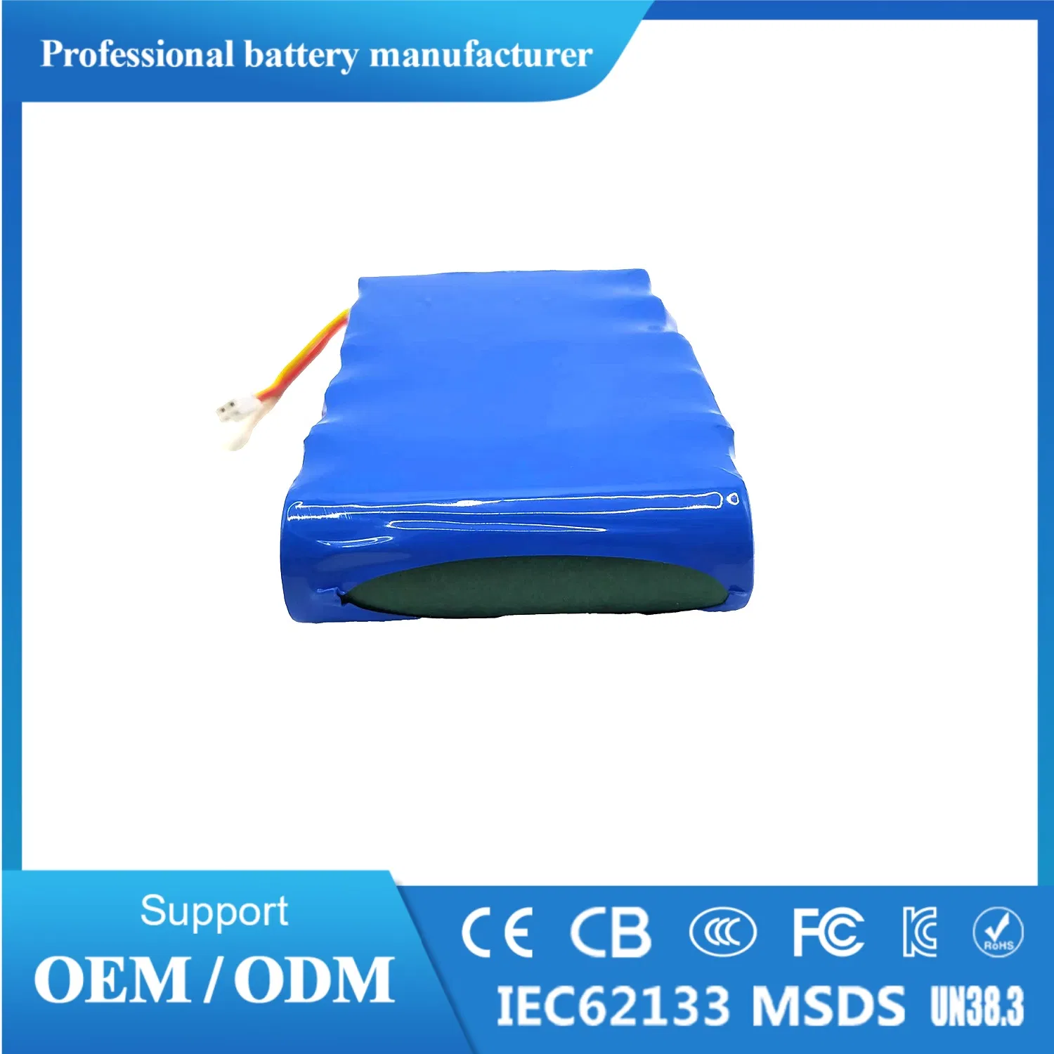 Customized Battery Pack 18650 21700 3.7V 7.4V 11.1V 12V 14.8V 22.2V Rechargeable Li Ion Battery for LED Light / Bluetooth Speaker