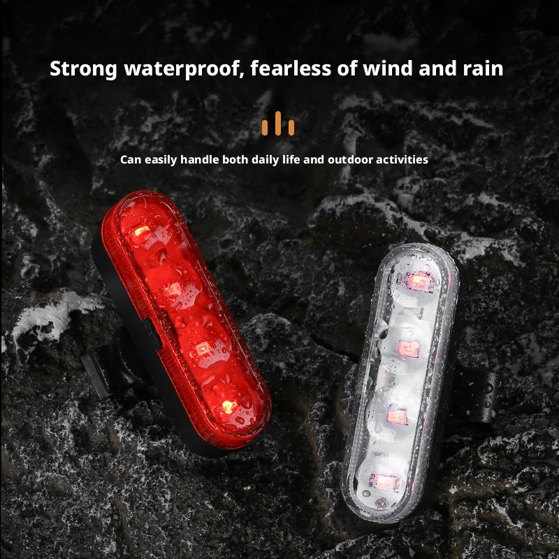 Bike Lights for Night Riding, USB-C Rechargeable LED Bike Tail Lights, Bright Bicycle Rear, 4 Light Modes, Waterproof, Easy to Install, for Adults Kids Men Wome