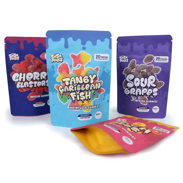 Customized Printing Eco Friendly Coffee Tea Cat Food Snack Packaging Stand up Zipper Bag Plastic Laminated Layer Nicotine Plastic Pouch