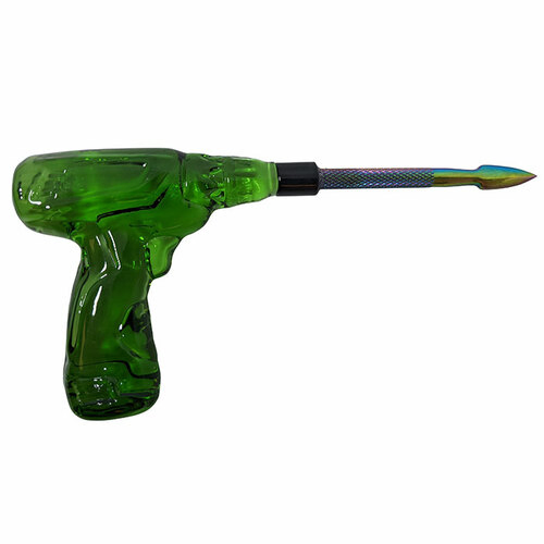 5" Stainless Steel Assorted Color Raygun Dabber Glass Smoking Pipe Lighter Vaporizer