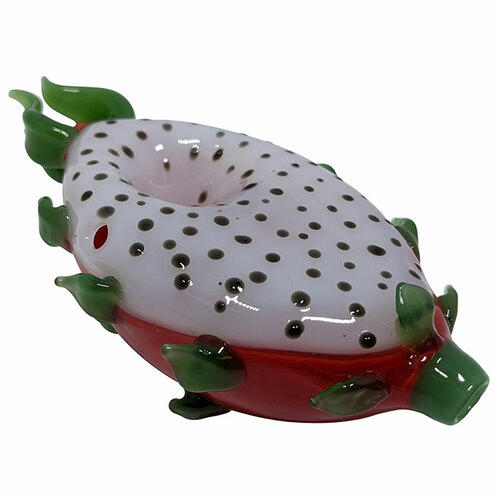 5" High Grade Dragon Fruit Hand Pipe Glass Smoking Pipe Lighter Vaporizer