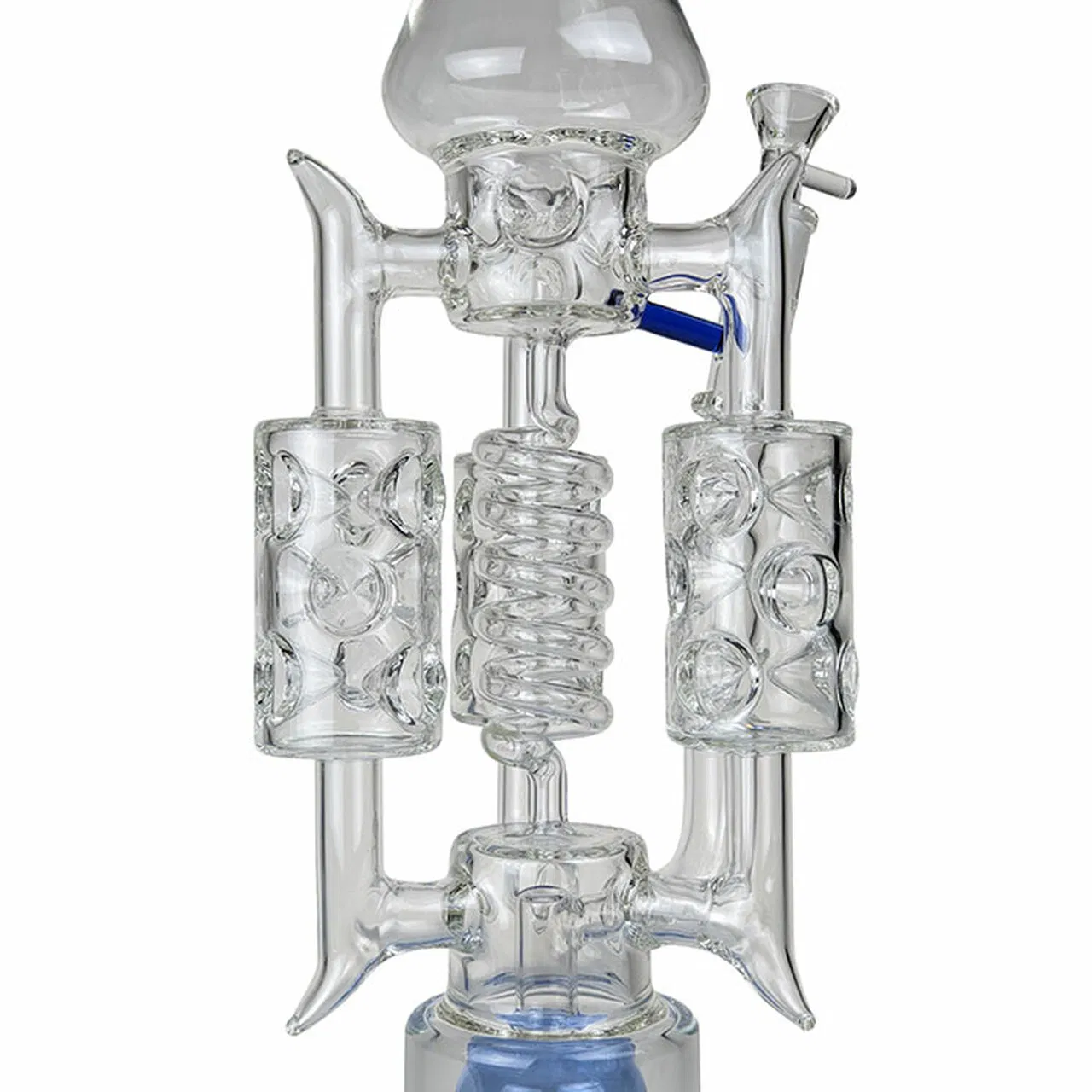 20" Spikey Arms Rocket Multi Perc Water Pipe Hookah Glass Smoking Pipe Lighter Vaporizer