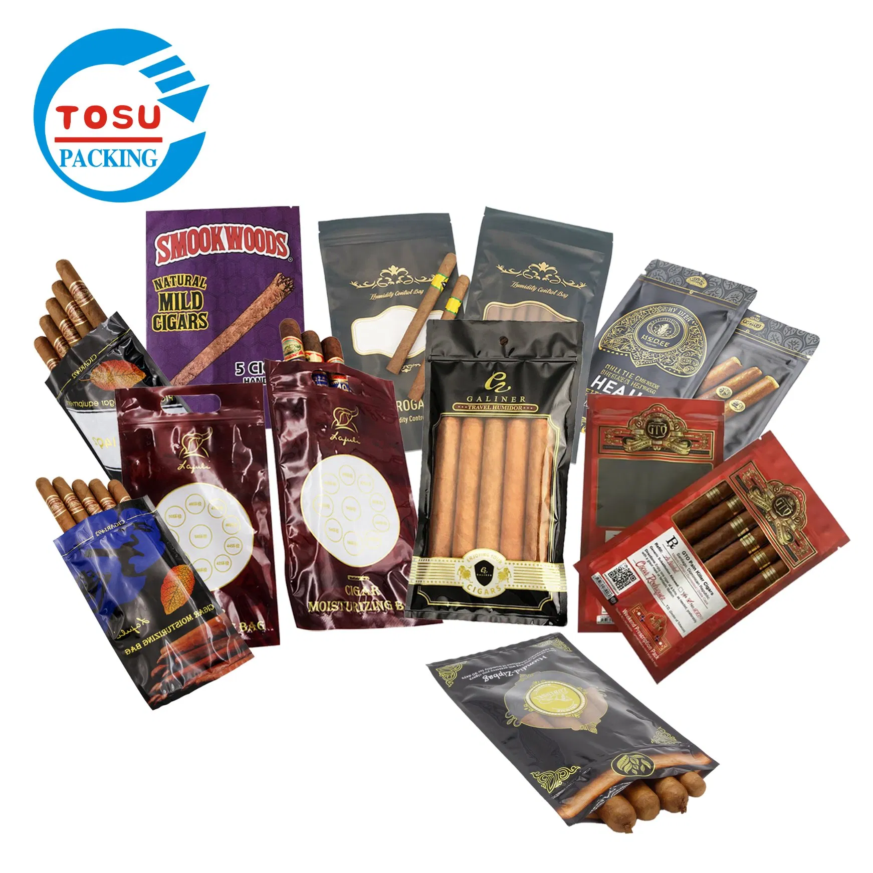 Custom Plasticnicotine Pouches Hand Rolling Tobacco Bag Tobacco Packing Bags