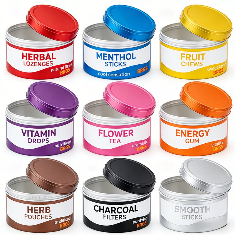 Factory Price Zip Lock Packing Stand up Plastic Packaging Flat Mylar Bags Pablo Snuff Flavor Tea Powder Product Display Nicotine Pouch