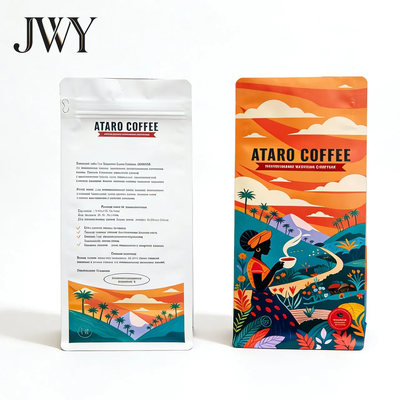 Bolsa Doypack Coffee Embalagens Personalizadas Nicotine Pouch Octagonal Seal Food Packaging Bag