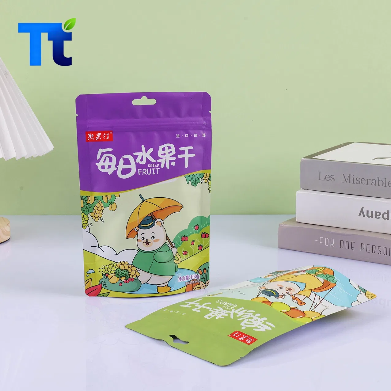 Custom Matte Design Print Resealable Dried Fruit Special Candy Sugger Snack Nicotine Plastic Mylar Zipper Stand up Packaging Doypack Tea Powder Pouch 100g Bag