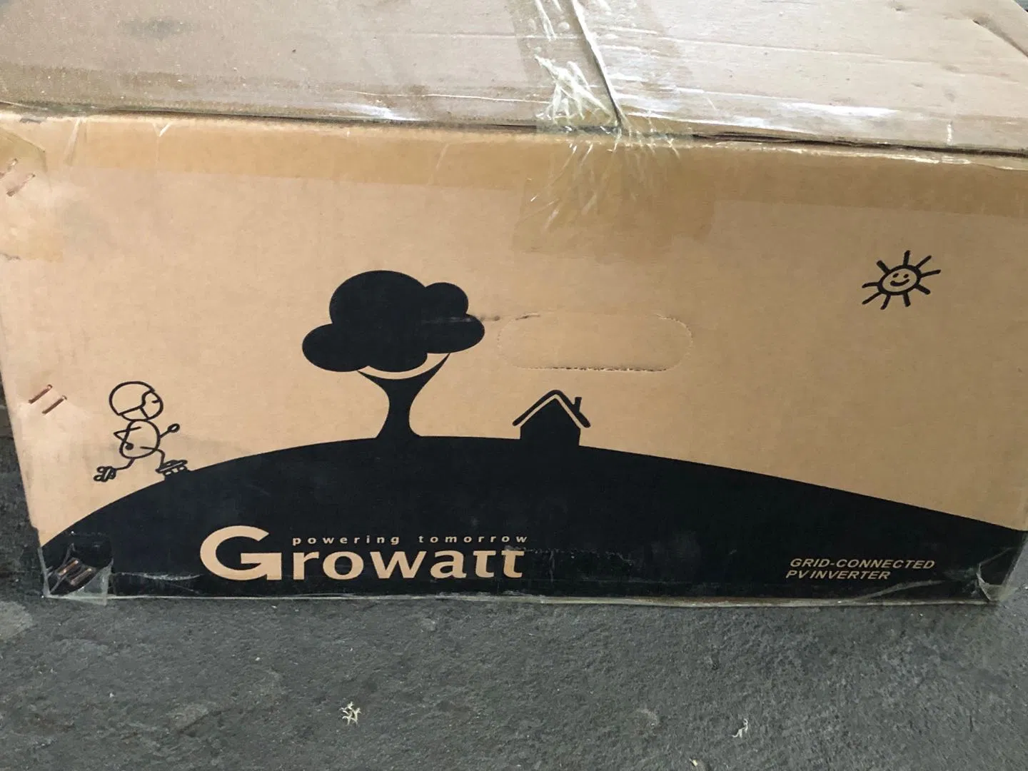 TUV, VDE Solar Power Carton 425/387/178mm China Grid Tie Inverter Growatt