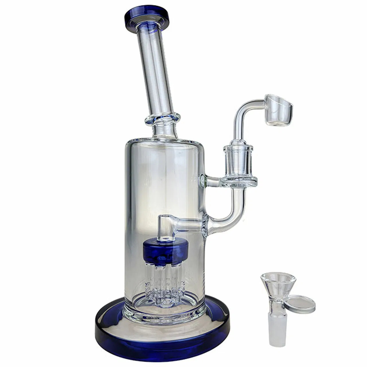 10.5" Color Trim Showerhead Banger Hanger Water Pipe 4mm Banger Glass Vaporizer