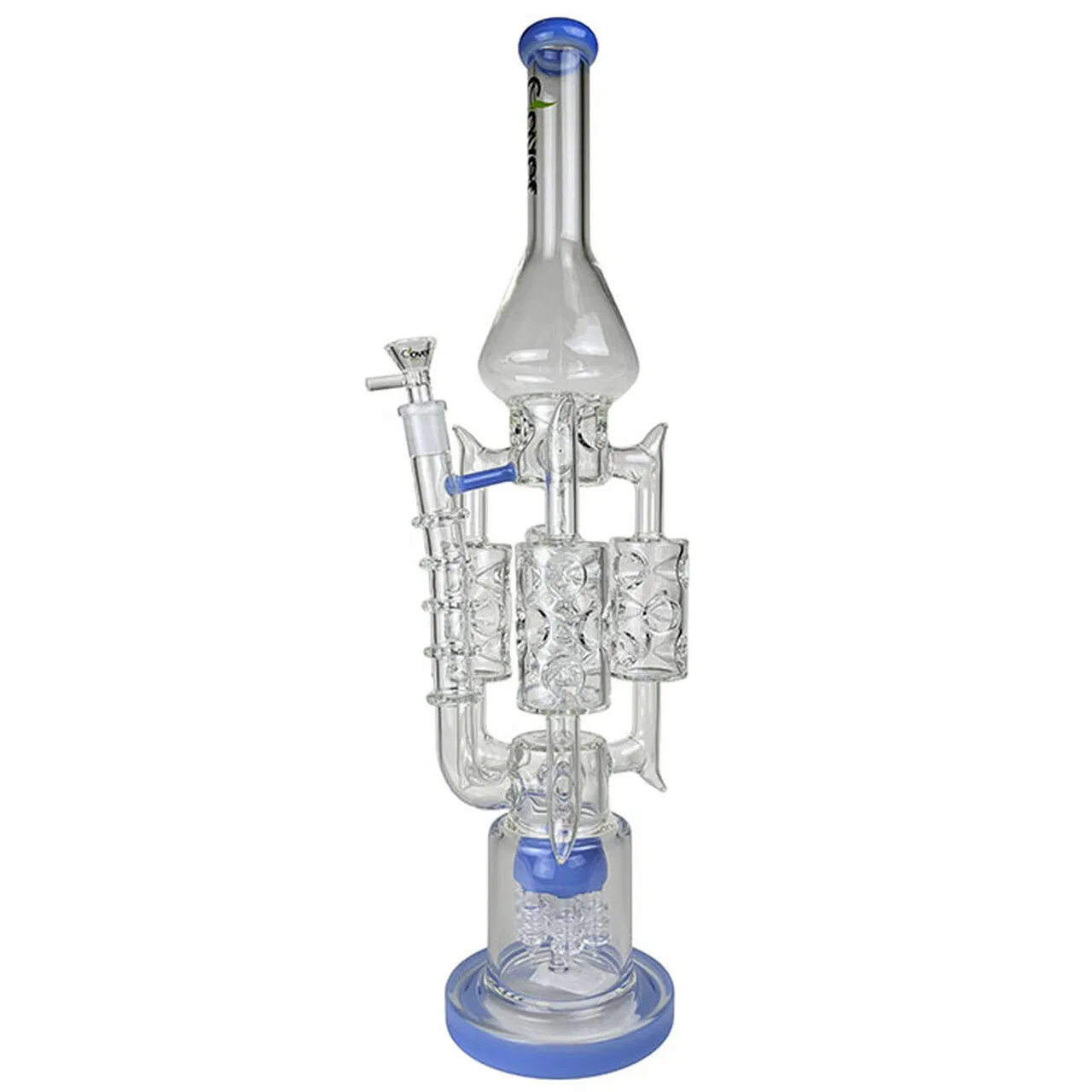 20" Spikey Arms Rocket Multi Perc Water Pipe Hookah Glass Smoking Pipe Lighter Vaporizer