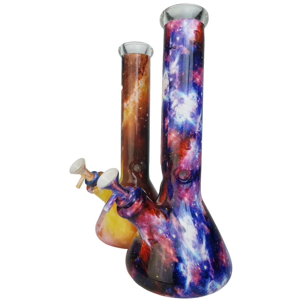 12.5" Water Transfer Design Beaker Water Pipe Glass Smoking Pipe Glass Accessories Shisha Hookah Vaporizer