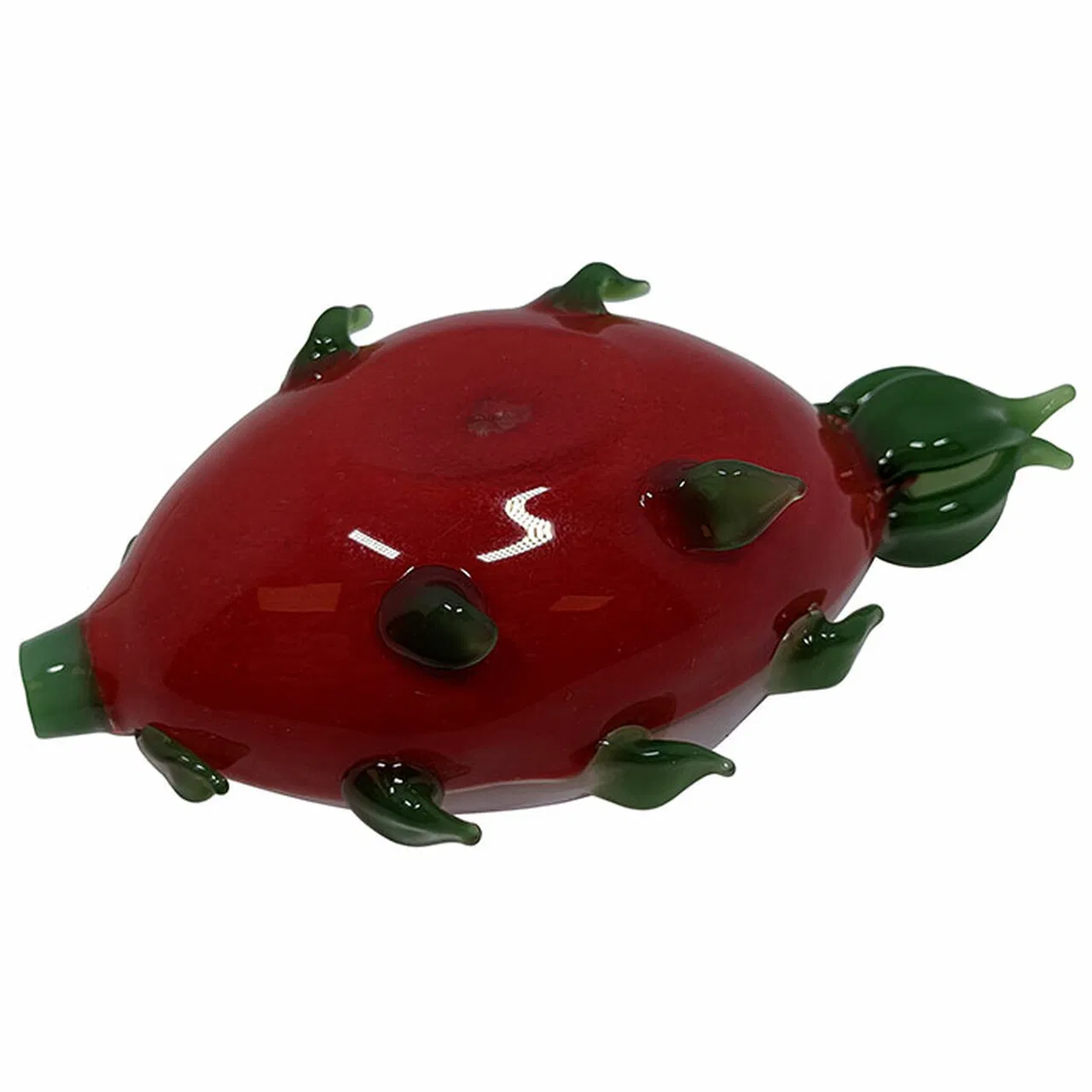 5" High Grade Dragon Fruit Hand Pipe Glass Smoking Pipe Lighter Vaporizer