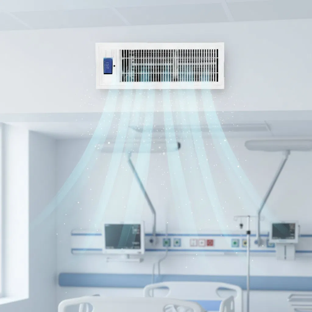 Desinfetante de Ar por Bobina - Esterilizador de Ar de Plasma de Alta Eficiência para Hospitais, Escritórios, Escolas e Grandes Espaços