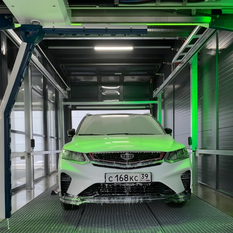Máquina de Lavagem de Carros Automática Sem Toque Comercial com Serviço de Secagem a Ar na Área