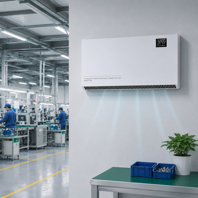 200W Esterilizador de Ar UV-C com Baixo Ruído e Pressão Negativa com Filtração HEPA