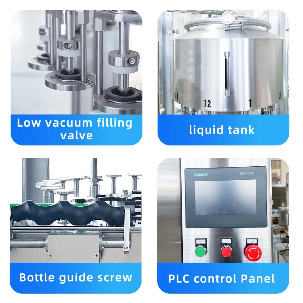 Linha de Enchimento de Bebidas Totalmente Automática para Sucos e Bebidas, Integrada com Lavagem de Garrafas, Enchimento, Tampagem, Secagem a Ar, Esterilização e Máquina de Rotulagem