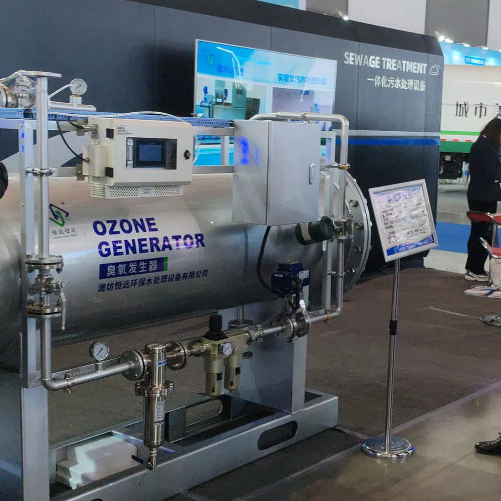 Máquina Geradora de Ozônio em Aço Carbono para Desinfecção de Esgoto O3 Fonte de Ar e Oxigênio Disponíveis Esterilizador de Águas Residuais