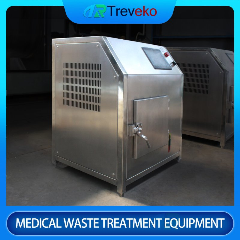 Equipamento portátil de esterilização de resíduos médicos por micro-ondas para aplicações clínicas e laboratoriais
