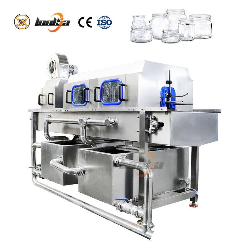 500-1500 Máquina de Lavar Lata de Vidro de Alta Pressão Vazia com Remoção de Rótulo e Esterilização de Lata Máquina de Lavagem a Ar
