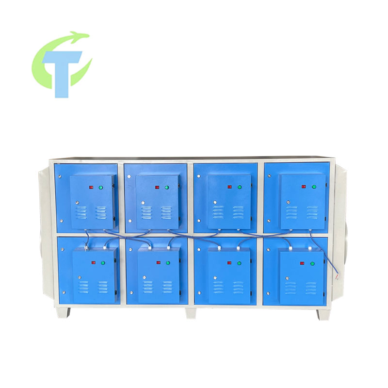 Capacidade de Desodorização Forte Equipamento de Purificação de Gás de Exaustão Industrial por Oxidação Fotocatalítica UV Sem Ruído