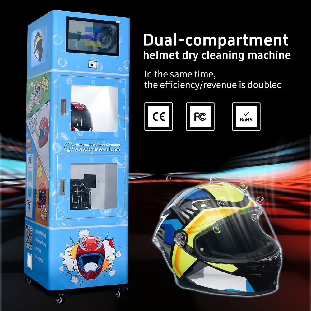 Máquina de Limpeza a Seco para Capacete de Dupla Câmara Upus, Grau Comercial, Durável e Confiável