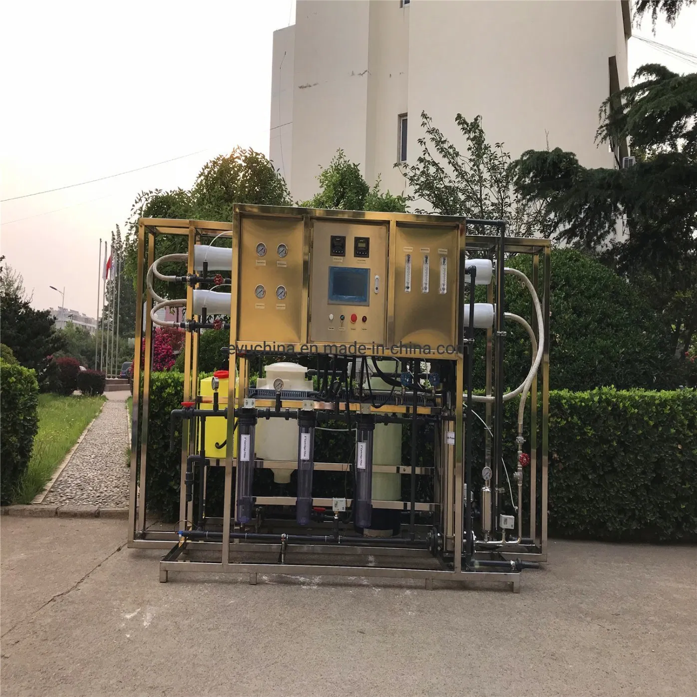 Preço de Fábrica RO Osmose Reversa UV Automático 5000-6000lph Sistema de Tratamento de Água Planta