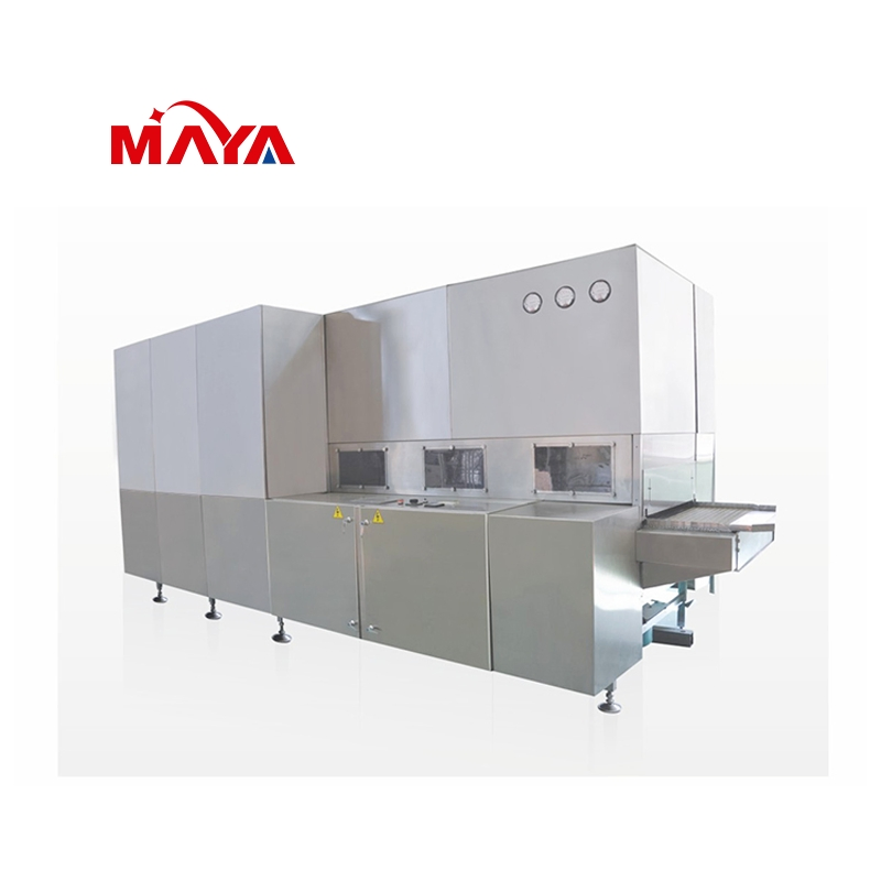 Máquina de Lavagem, Esterilização, Enchimento e Selagem Marya Vial com Limpador Ultrassônico e Forno de Ar Quente