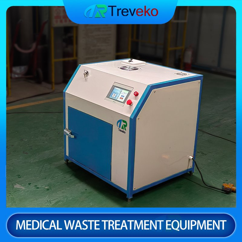 Equipamento portátil de esterilização de resíduos médicos por micro-ondas para aplicações clínicas e laboratoriais