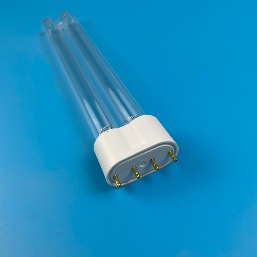 Sailon 185nm/254nm 18W Lâmpada UV-C para Morte de Vírus, Germes e Fungos G23/2g11 Pl18W Lâmpada UVC em Forma de H para Ar Condicionado