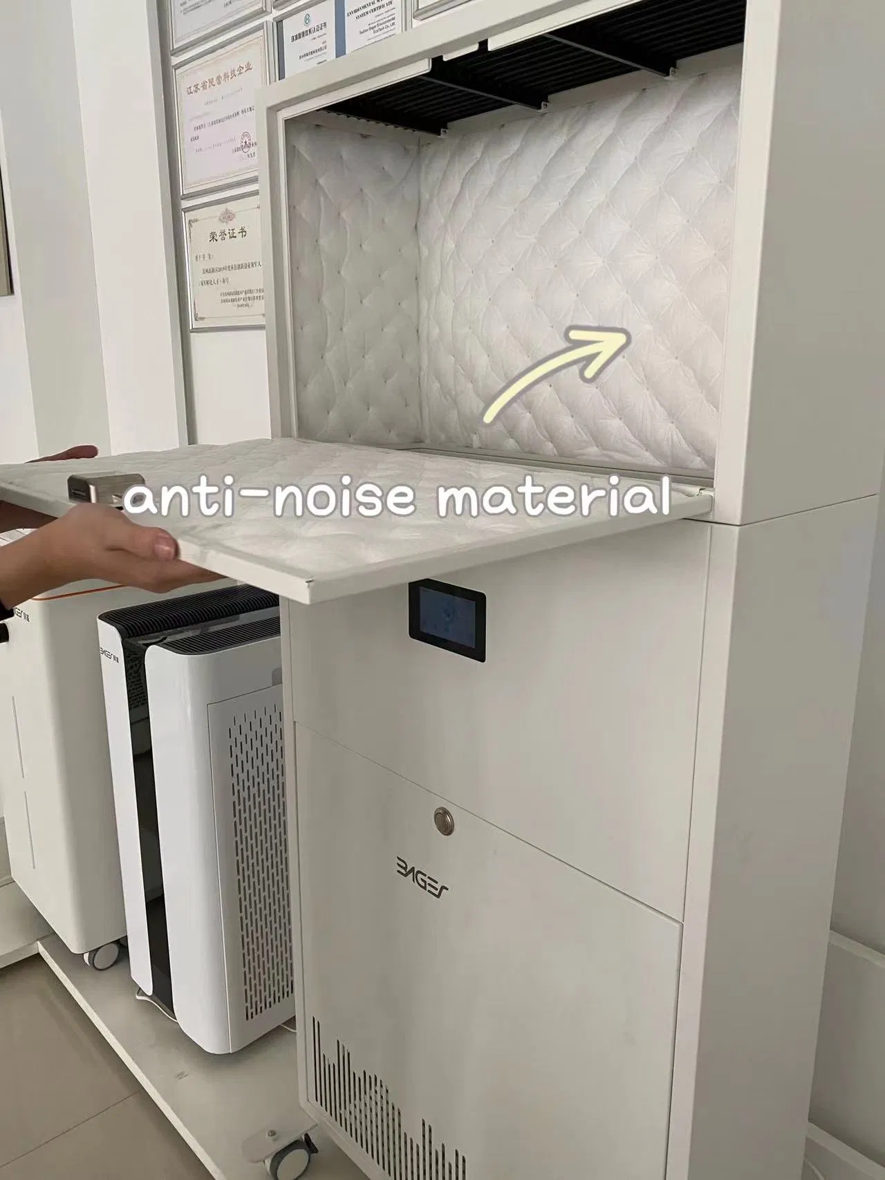 Sistema de Purificação de Ar Médico de Grau com Filtro HEPA, Luz Germicida UV UVC e Plasma para Hospital Comercial de Grande Área Portátil 1500m3/H Fluxo de Ar H13/H14