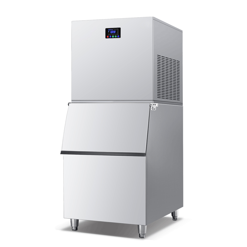 Distribuidor de Luz de Desinfecção LED Automática Design Comercial Fashion Máquina de Fazer Cubos de Gelo para Bar e Venda de Gelo 500kg