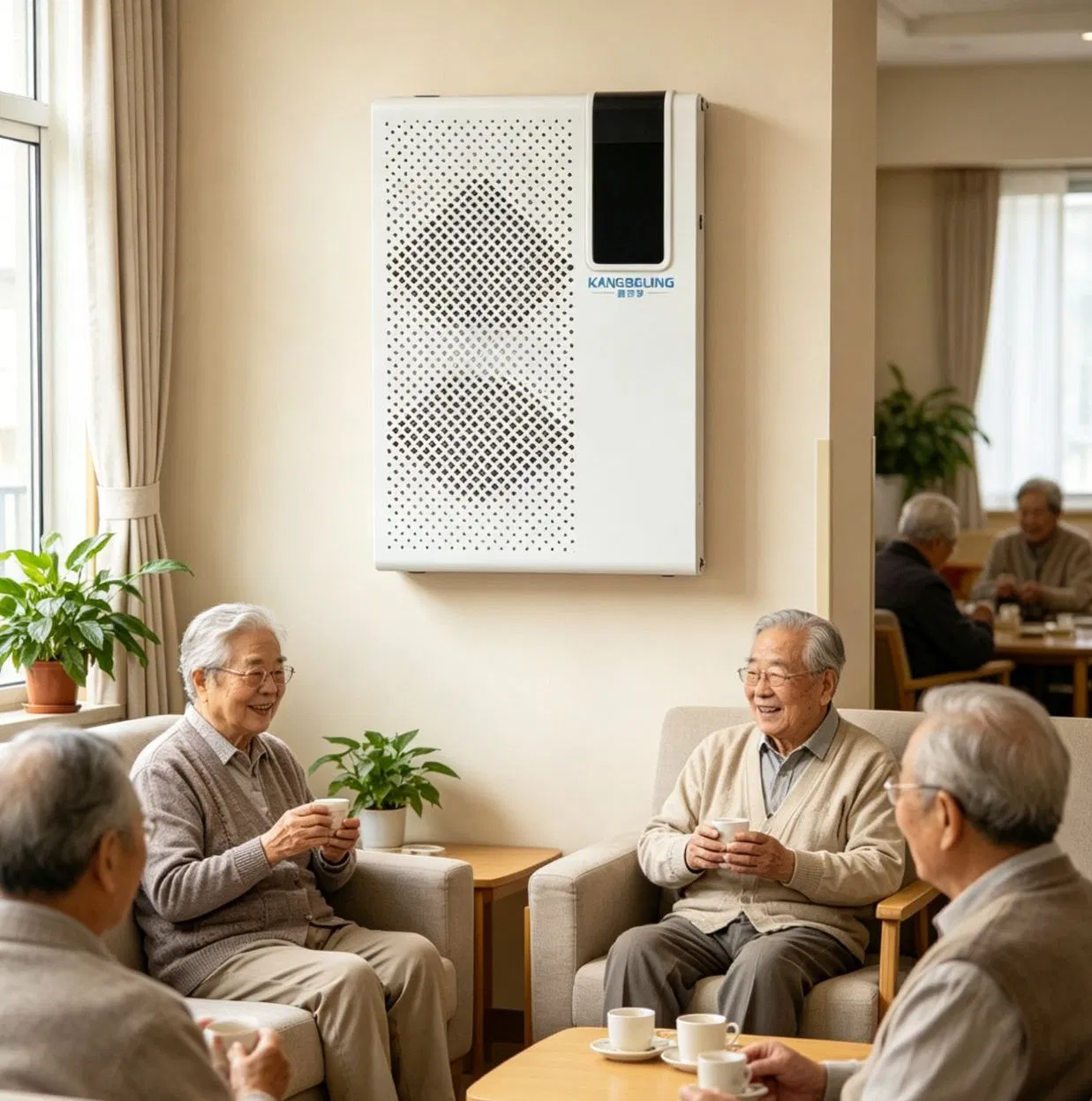 Purificador de Ar Inteligente IoT para Parede - Solução Completa de Sanitização do Ar Interno