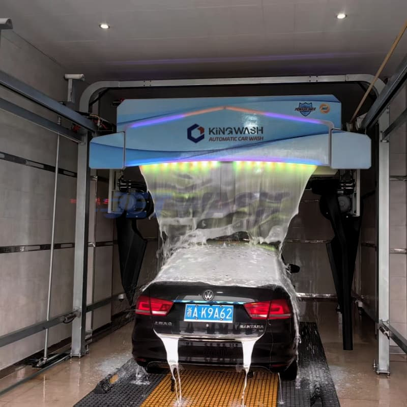 Máquina de Lavagem de Carros Comercial 360 Rotação Totalmente Automática Sem Contato Não Assistida com Secagem Rápida a Ar