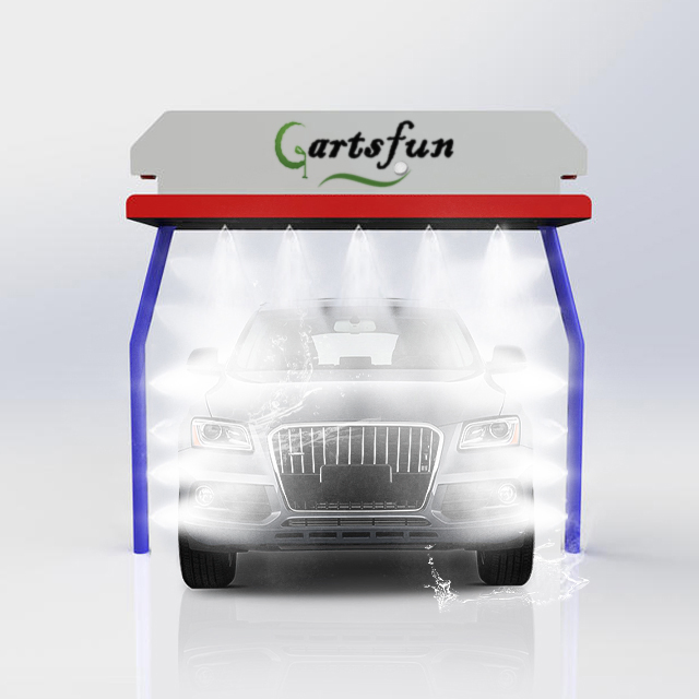 Lavadora de Carros Comercial 360 Máquina de Lavagem de Carros Automática Sem Toque com Sistema de Secagem a Ar