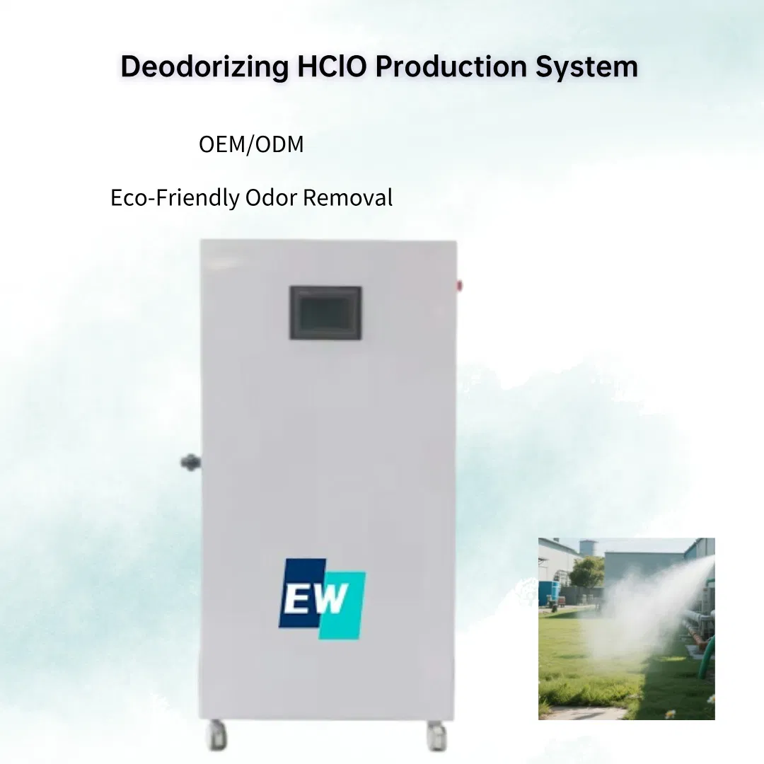 500L 100ppm Fabricante Unidade de Desodorização Móvel Hocl Gerador de Ácido Hipocloroso