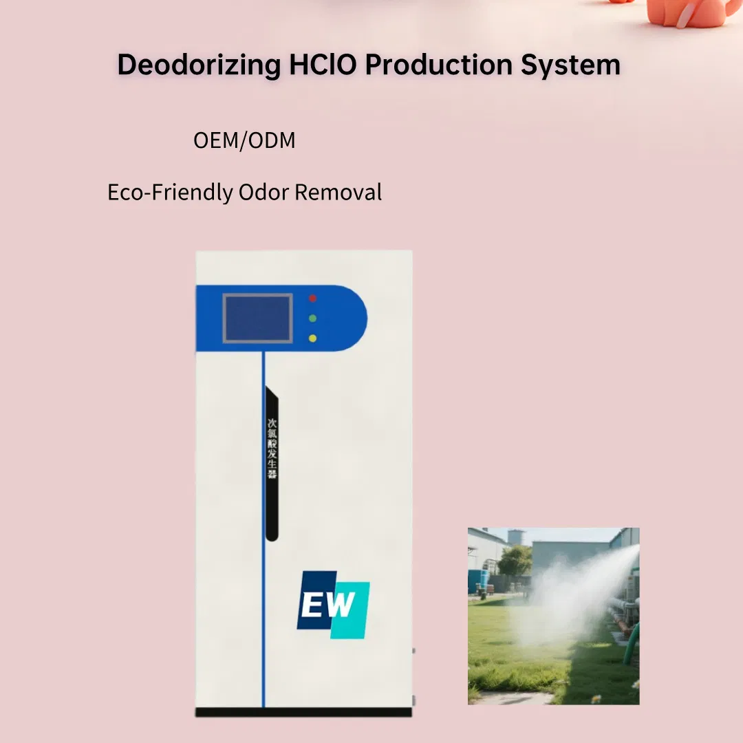 500L 100ppm Fabricante Unidade de Desodorização Móvel Hocl Gerador de Ácido Hipocloroso