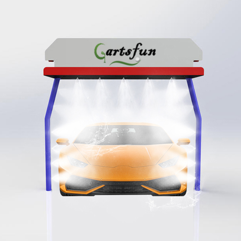 Lavadora de Carros Comercial 360 Máquina de Lavagem de Carros Automática Sem Toque com Sistema de Secagem a Ar
