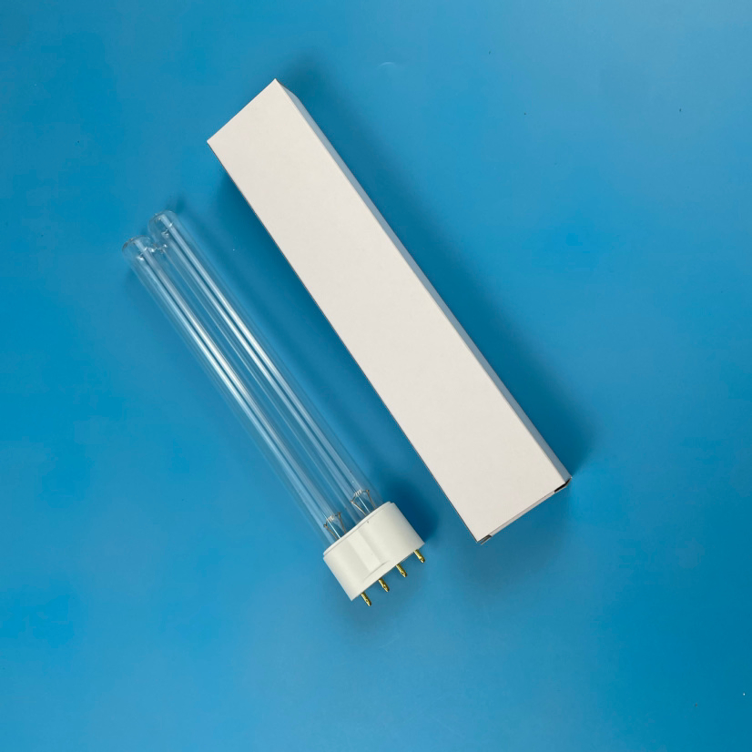 Sailon 185nm/254nm 18W Lâmpada UV-C para Morte de Vírus, Germes e Fungos G23/2g11 Pl18W Lâmpada UVC em Forma de H para Ar Condicionado