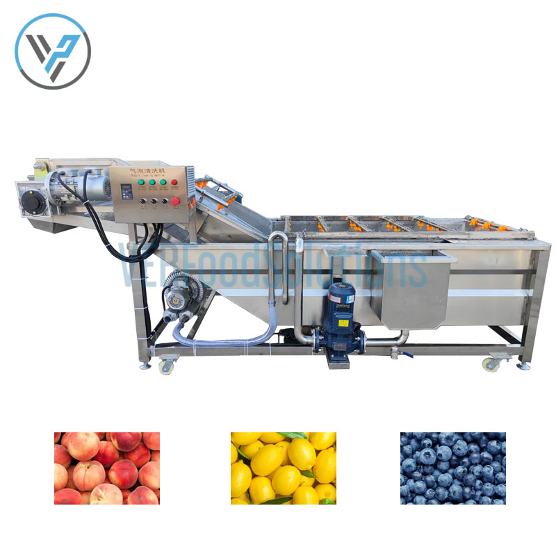 Máquina de Lavagem e Esterilização de Frutas e Legumes com Bolhas de Ar de Alta Resistência com CE